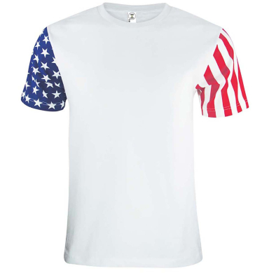 Code V 3976 Men's Stars & Stripes T-Shirt in Stars/ stripes front view