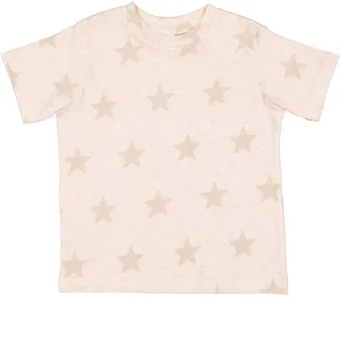 Code V 3029 Toddler Five Star T-Shirt NATURAL HTH STAR front view