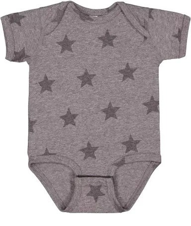 Code V 4329 Infant Five Star Bodysuit GRANITE HTH STAR front view