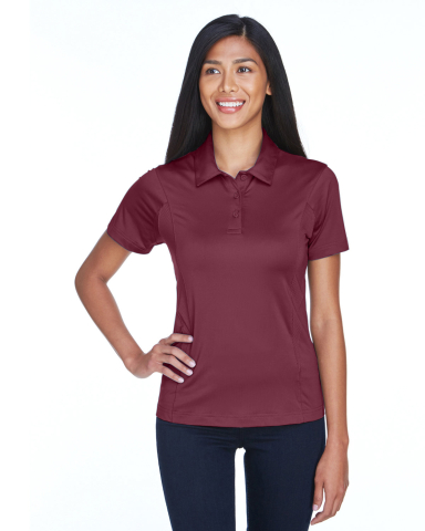 Team 365 TT20W Ladies' Charger Performance Polo in Sport maroon front view