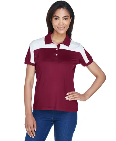 Core 365 TT22W Ladies' Victor Performance Polo SPORT MAROON front view