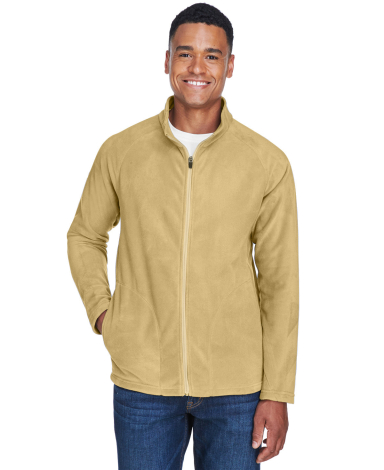 Team 365 TT90 Men's Campus Microfleece Jacket in Sport vegas gold front view