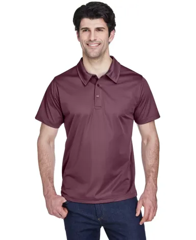 Core 365 TT21 Men's Command Snag Protection Polo SPRT DARK MAROON front view