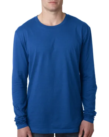 Next Level 3601 Men's Long Sleeve Crew in Royal front view