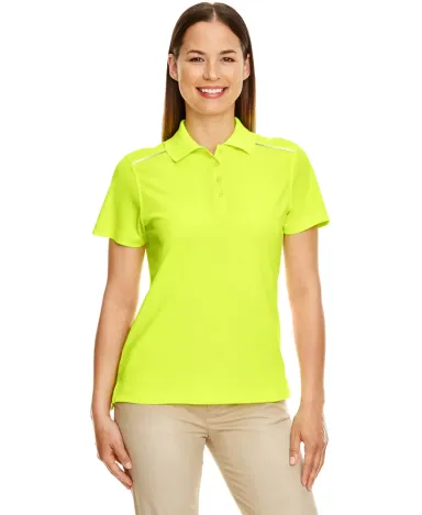 Core 365 78181R Ladies' Radiant Performance Piqué SAFETY YELLOW front view
