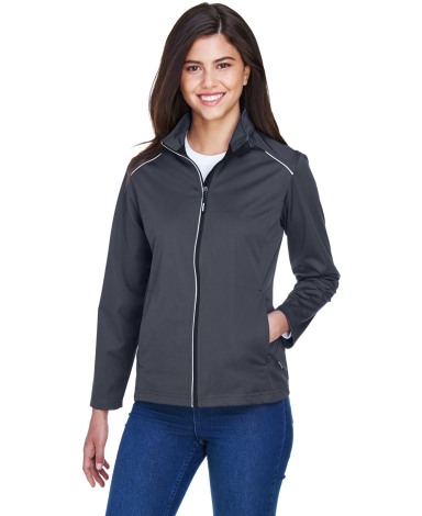 Core 365 CE708W Ladies' Techno Lite Three-Layer Kn in Carbon front view