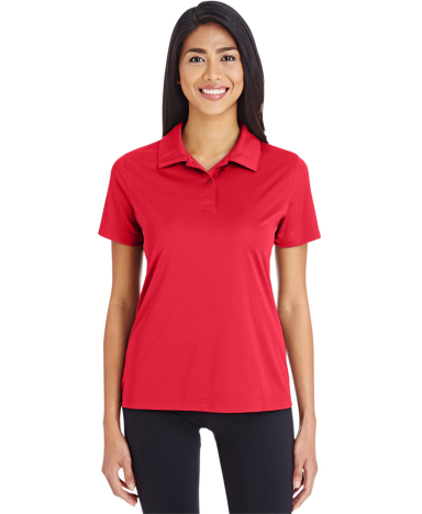 Team 365 TT51W Ladies' Zone Performance Polo in Sport red front view