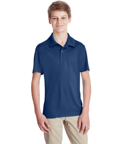 Team 365 TT51Y Youth Zone Performance Polo in Sport dark navy front view