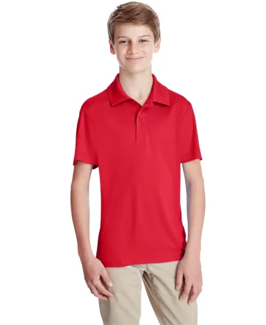 Core 365 TT51Y Youth Zone Performance Polo SPORT RED front view