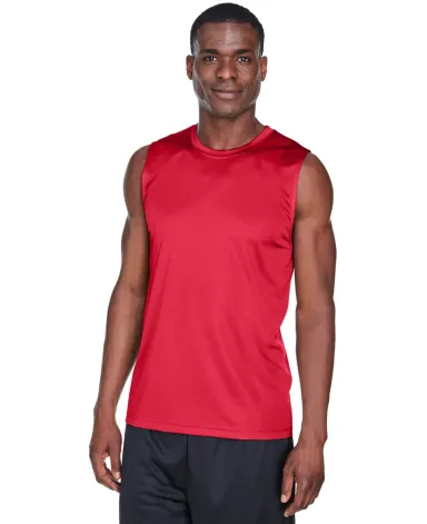 Core 365 TT11M Men's Zone Performance Muscle T-Shi SPORT RED front view