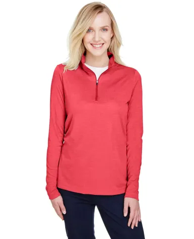Core 365 TT31HW Ladies' Zone Sonic Heather Perform SP RED HEATHER front view