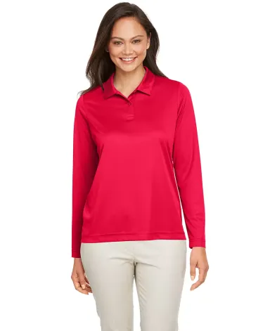 Core 365 TT51LW Ladies' Zone Performance Long Slee SPORT RED front view