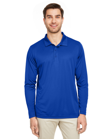 Team 365 TT51L Men's Zone Performance Long Sleeve  in Sport royal front view