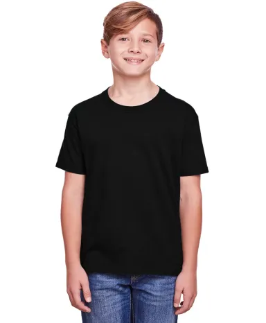 Fruit of the Loom IC47BR Youth ICONIC™ T-Shirt BLACK INK front view