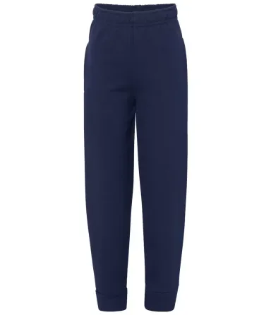 Jerzees 975YR Youth Nublend® Youth Fleece Jogger J NAVY front view