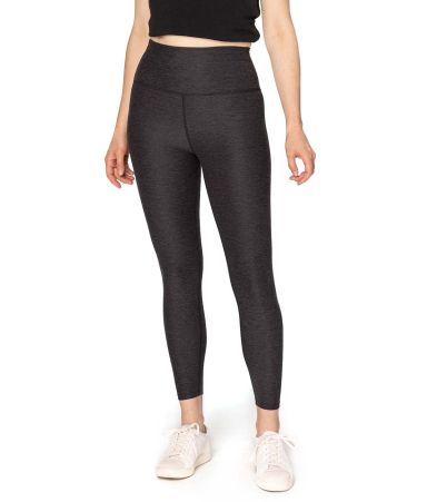 Threadfast Apparel 280L Ladies' Impact Leggings in Black heather front view