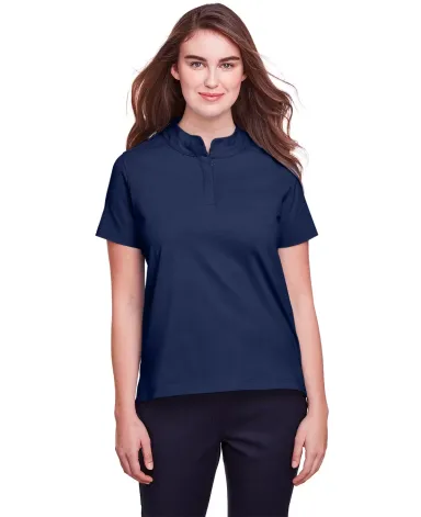 UltraClub UC105W Ladies' Lakeshore Stretch Cotton  NAVY front view