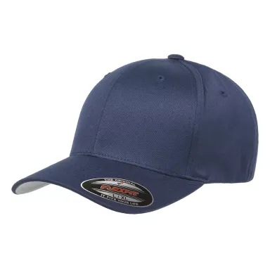 Yupoong-Flex Fit 6277 Adult Wooly 6-Panel Cap NAVY front view