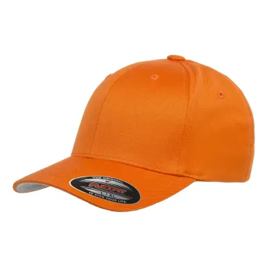 Yupoong-Flex Fit 6277 Adult Wooly 6-Panel Cap ORANGE front view