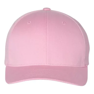 Yupoong-Flex Fit 6277 Adult Wooly 6-Panel Cap PINK front view