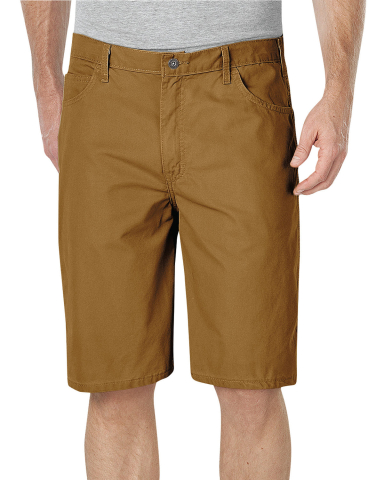 Dickies DX250 Men's 11 Relaxed Fit Lightweight Duc in Rns brwn dck _30 front view