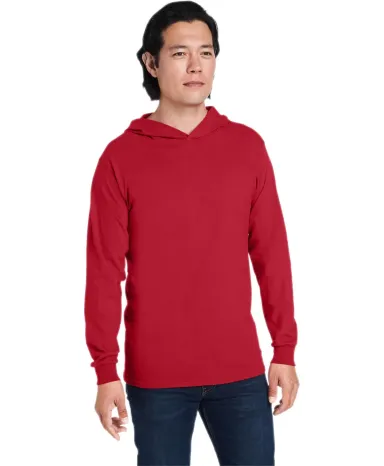 Fruit of the Loom 4930LSH Men's HD Cotton™ Jerse TRUE RED front view