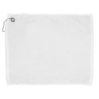 Carmel Towel Company C162523GH Golf Towel with Gro in White front view