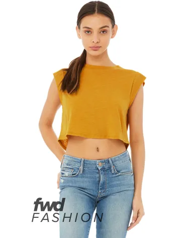 Bella + Canvas 8483 FWD Fashion Ladies' Festival C in Mustard triblend front view