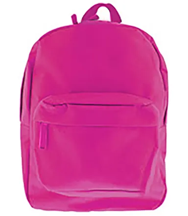 Liberty Bags 7709 16 Basic Backpack HOT PINK front view