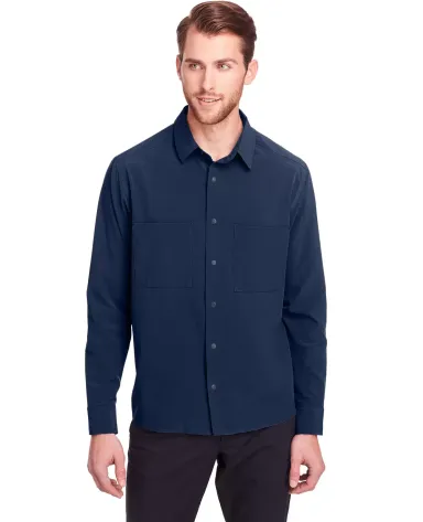 North End NE500 Men's Borough Stretch Performance  CLASSIC NAVY front view