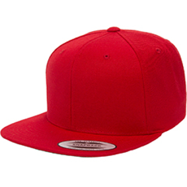 Yupoong-Flex Fit 6089M Adult 6-Panel Structured Fl RED front view