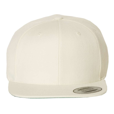 Yupoong-Flex Fit 6089M Adult 6-Panel Structured Fl NATURAL front view