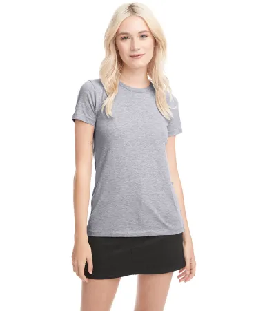 Next Level 3900 Boyfriend Tee  in Heather gray front view