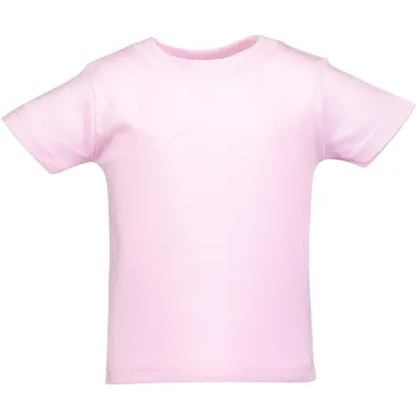 Rabbit Skins 3401 Infant Cotton Jersey T-Shirt in Pink front view