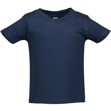 Rabbit Skins 3401 Infant Cotton Jersey T-Shirt in Navy front view