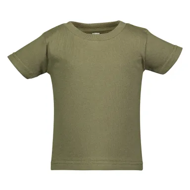 Rabbit Skins 3401 Infant Cotton Jersey T-Shirt in Military green front view