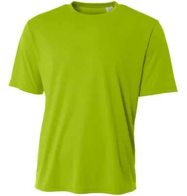 A4 Apparel N3402 Men's Sprint Performance T-Shirt in Lime front view