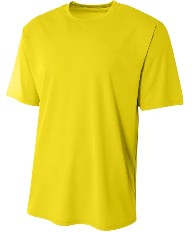 A4 Apparel NB3402 Youth Sprint Performance T-Shirt in Gold front view