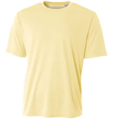 A4 Apparel NB3402 Youth Sprint Performance T-Shirt in Light yellow front view