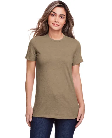 Gildan 67000L Ladies' Softstyle CVC T-Shirt in Slate front view
