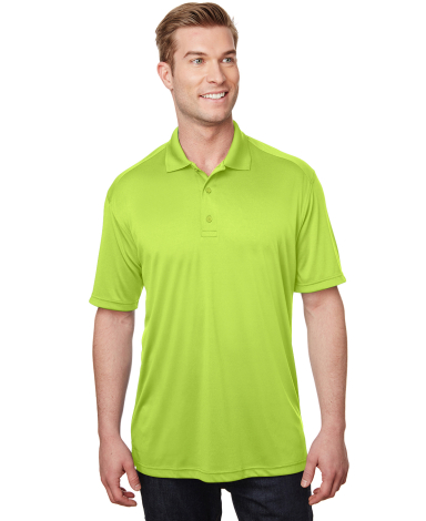 Gildan 488C00 Performance® Adult Jersey Polo SAFETY GREEN front view