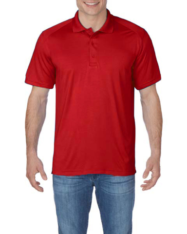 Gildan 488C00 Performance® Adult Jersey Polo SP SCARLET RED front view