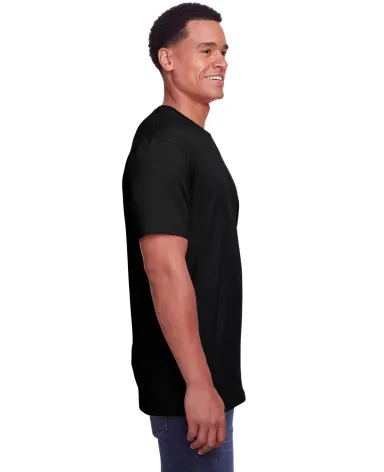Gildan 67000 Men's Softstyle CVC T-Shirt PITCH BLACK front view