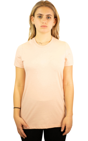 Gildan 67000L Ladies' Softstyle CVC T-Shirt DUSTY ROSE front view