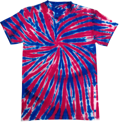 Tie-Dye CD100Y Youth 5.4 oz. 100% Cotton T-Shirt UNION JACK front view