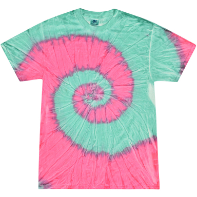 Tie-Dye CD100Y Youth 5.4 oz. 100% Cotton T-Shirt MINT FUSION front view