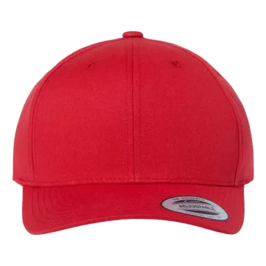 Yupoong-Flex Fit 6389 Cvc Twill Hat RED front view