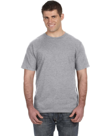 Gildan 980 Lightweight T-Shirt in Heather grey front view