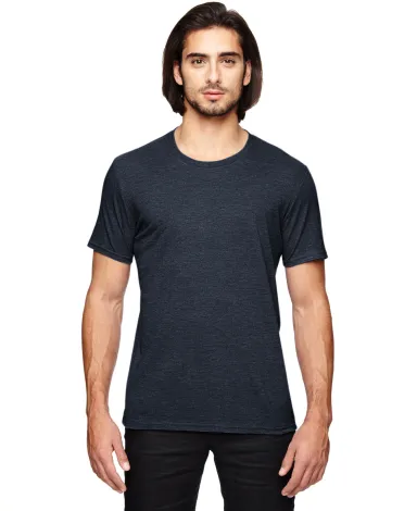 Gildan 6750 Adult Triblend T-Shirt in Heather navy front view