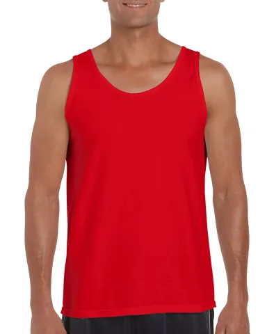Gildan 64200 Men's Softstyle®  Tank in Red front view